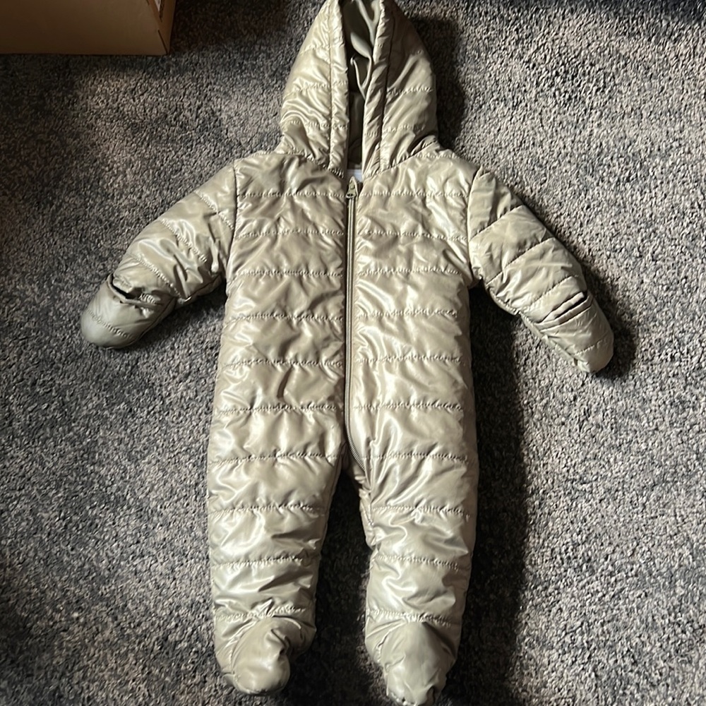 0-3 month baby coat with feet and hand cover